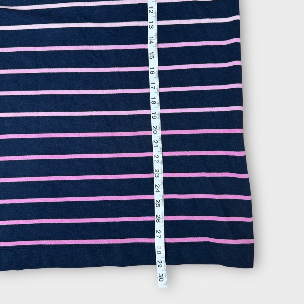 J. Jill FIT Ombre Striped 3/4 Sleeve Top Cotton Blend Tunic Pink Purple Small - Picture 7 of 9